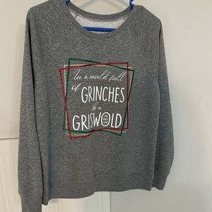 Women’s Holiday Grinch / Griswold Christmas Vacation Crewneck Sweatshirt Medium